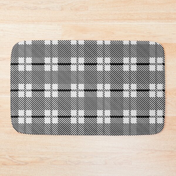 Item preview, Black And White  Clan Clark Tartan Plaid designed and sold by Tamas Das.