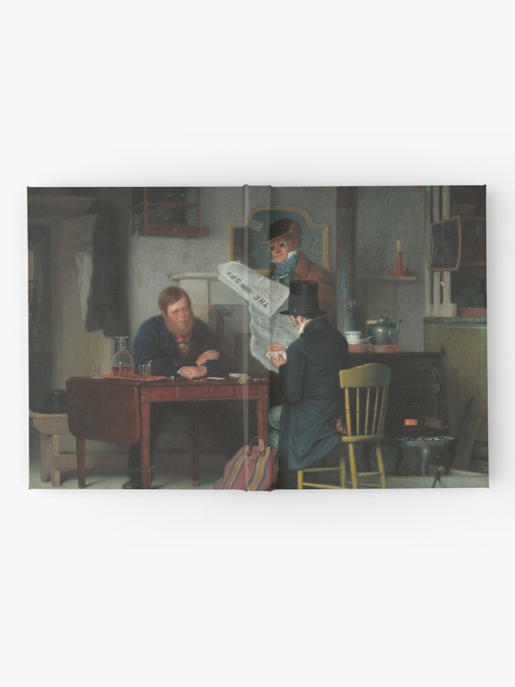 Alternate view of Waiting for the Stage Oil Painting by Richard Caton Woodville Hardcover Journal
