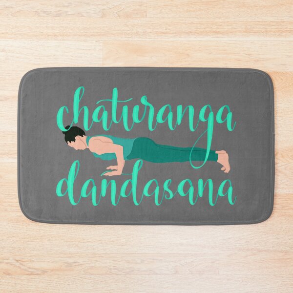 Item preview, Chaturanga Dandasana | Yoga Poses Minimalist Gloomy Grey | Hand-Drawn People with Pose Reference Title designed and sold by harmoneer.