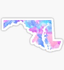 Maryland State Watercolor Sticker