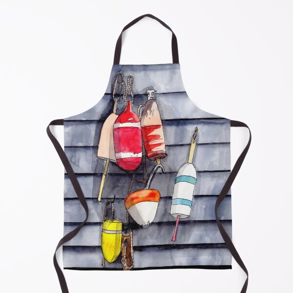 Item preview, Buoys Watercolor and Ink designed and sold by Sandra Connelly.