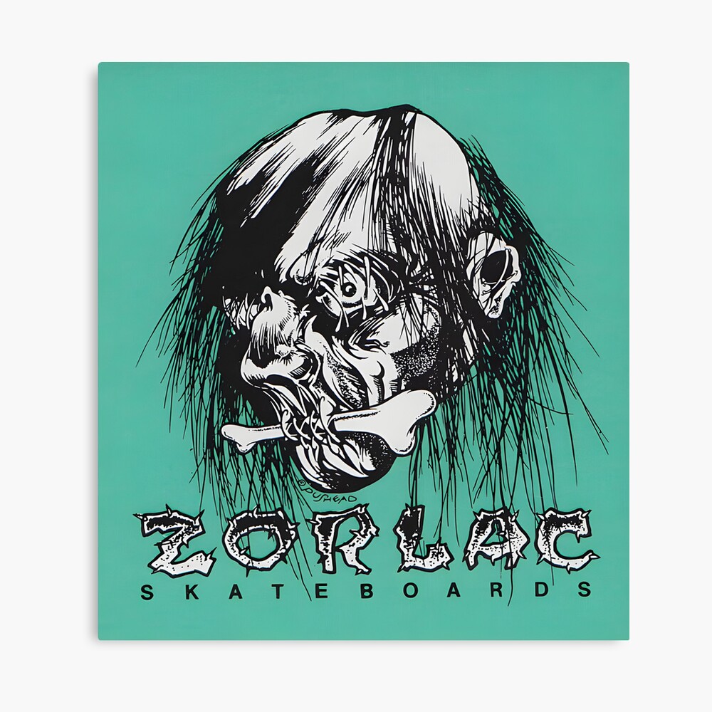 Vintage Pushead Zorlac Skateboards Shrunken Head