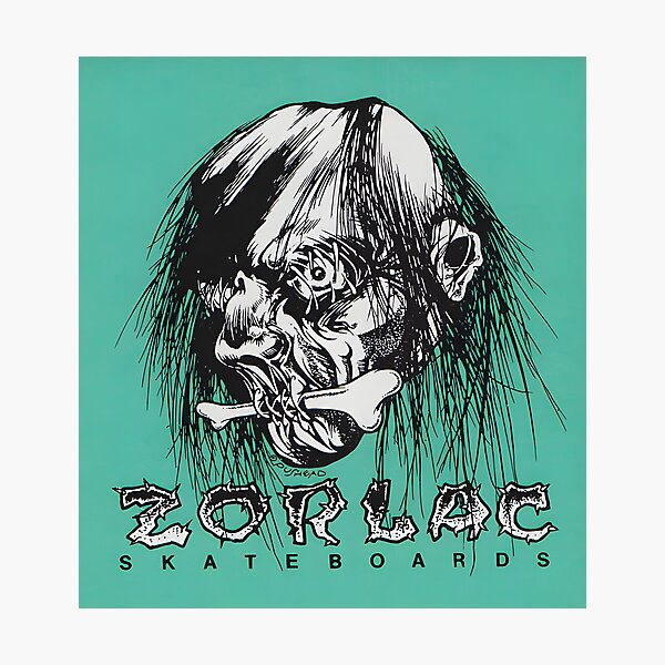 Vintage Pushead Zorlac Skateboards Shrunken Head