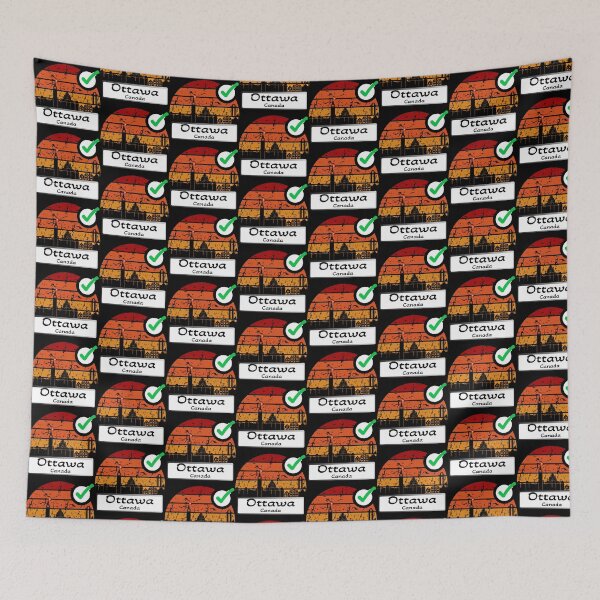 Item preview, Ottawa - Canada Skyline vintage black  designed and sold by WhereIsTravis.