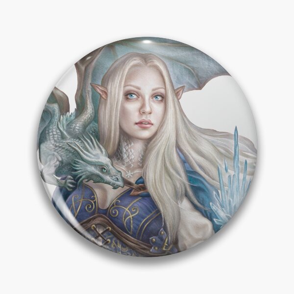 Item preview, SNIPPET - "IEL" Pallid Elf with pseudodragon designed and sold by Diana Cammarano.