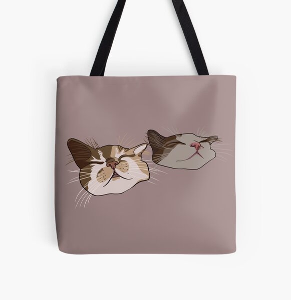 Kittens sleeping All Over Print Tote Bag