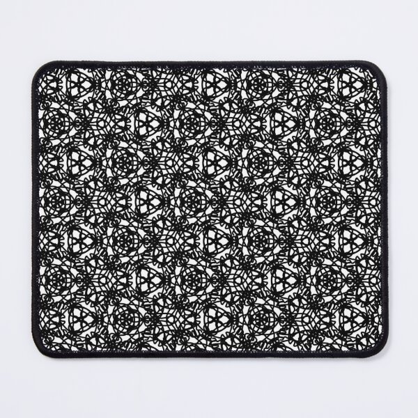 Item preview, Tamblingan | Abstract Triangle Monochrome Black and White Pattern Hand-drawn Handmade Kaleidoscope Circular designed and sold by harmoneer.
