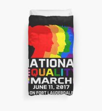 Nationaler Stolzmarsch T-Shirt Gleichheitsmarsch FORT LAUDERDALE Bettbezug