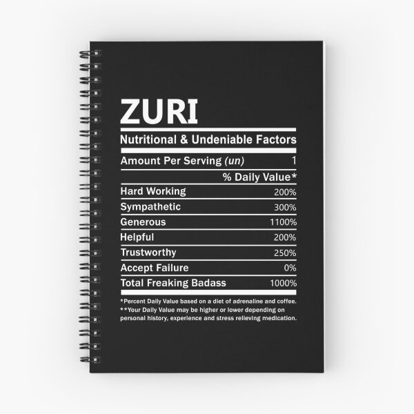 Item preview, Zuri Name T Shirt - Zuri Nutritional And Undeniable Factors Gift Item Tee designed and sold by aaronmaxi6.