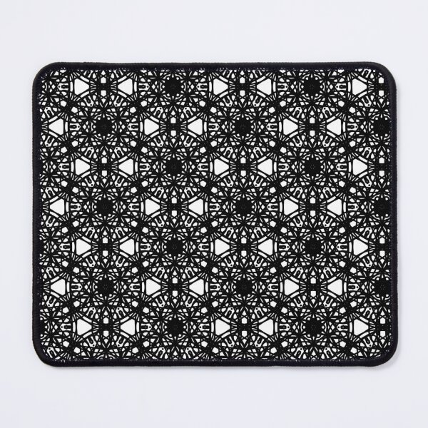 Item preview, Poso | Monochrome Black and White Folk Traditional Floral Pattern Hand-drawn Handmade Kaleidoscope Circular designed and sold by harmoneer.