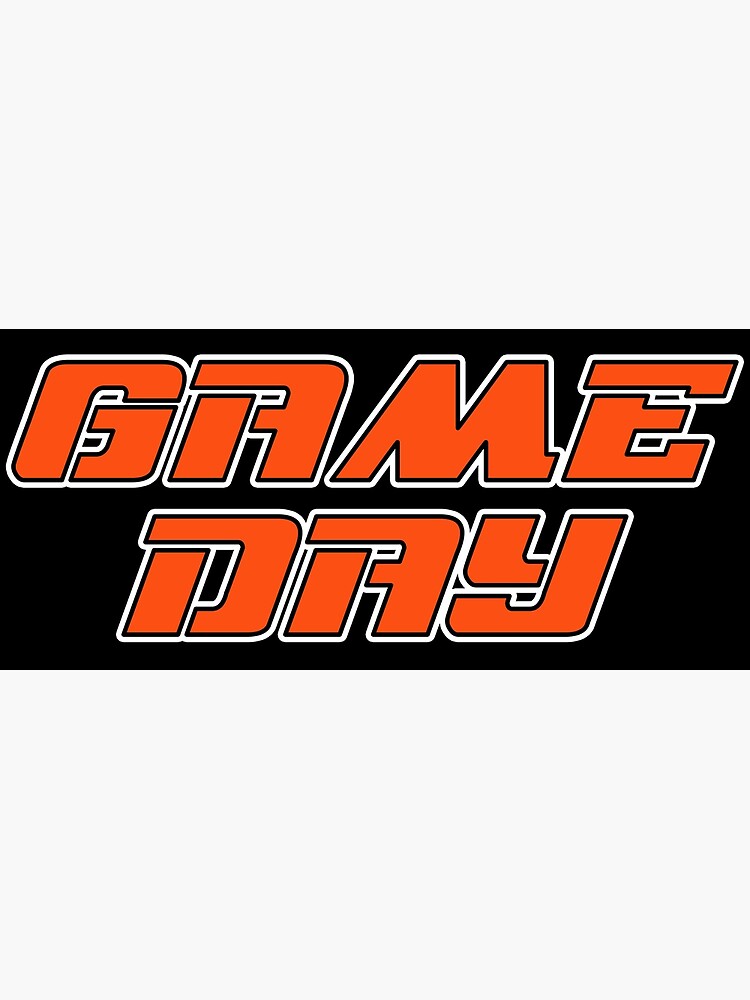 "GAME DAY Cincinnati Bengals American Football Fan Art" Poster