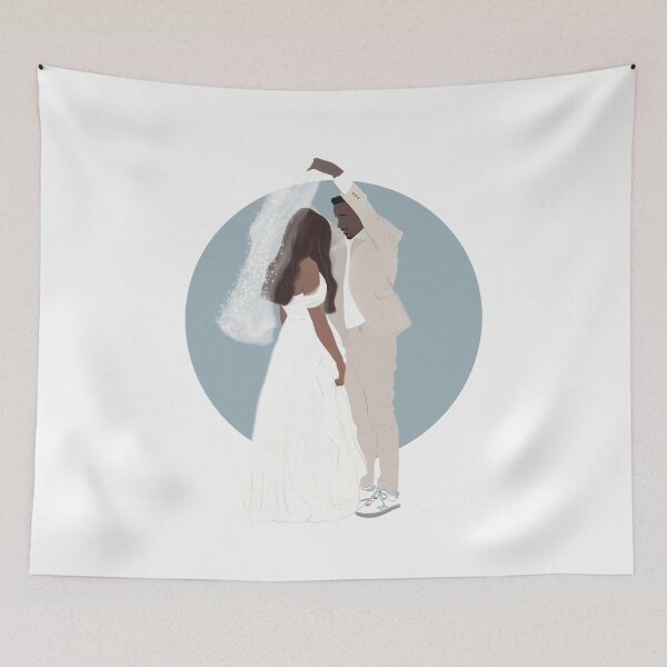 Item preview, groom and bride digital drawing designed and sold by The Mor Sisters    Tzurit & Carmel.