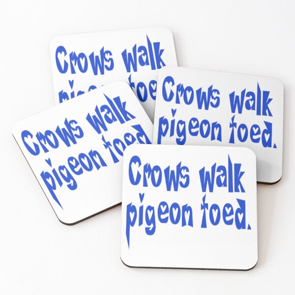 Item preview, Crows walk pigeon toed. Blue designed and sold by DianeBP.