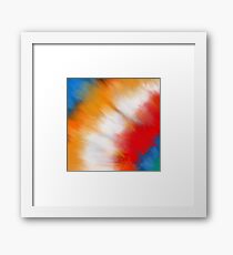 rainbow tie dye Framed Print