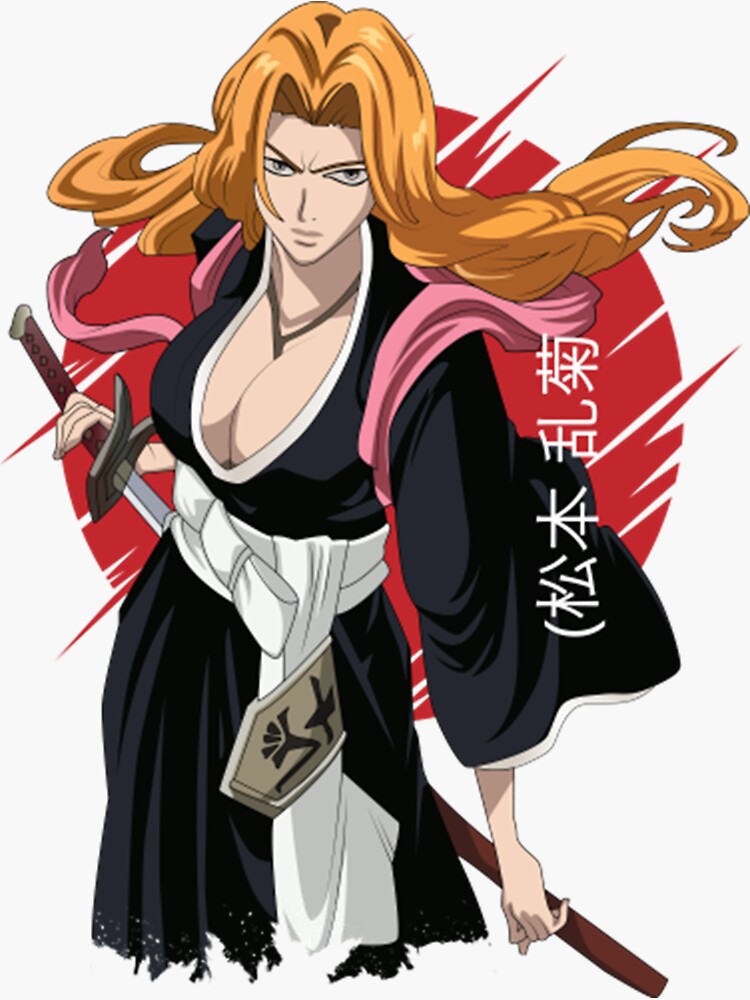 "Rangiku Matsumoto Bleach" Sticker by PhilBurch Redbubble
