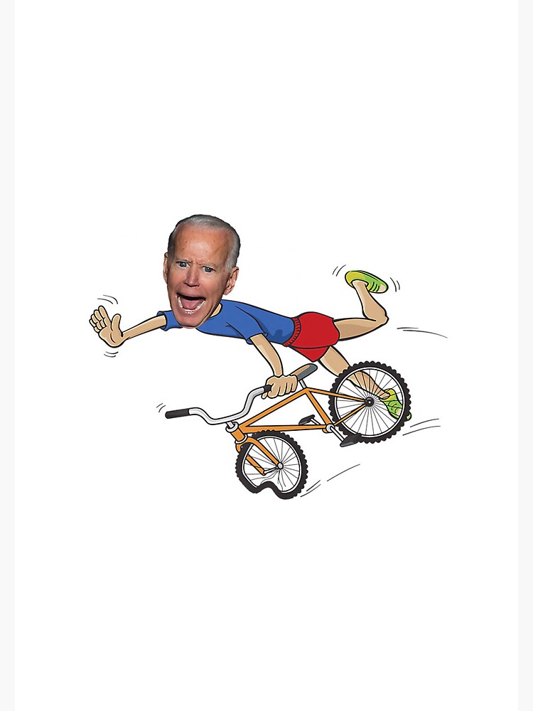 "Joe Biden falling off bicycle Biden bike meme Merry 4th of July