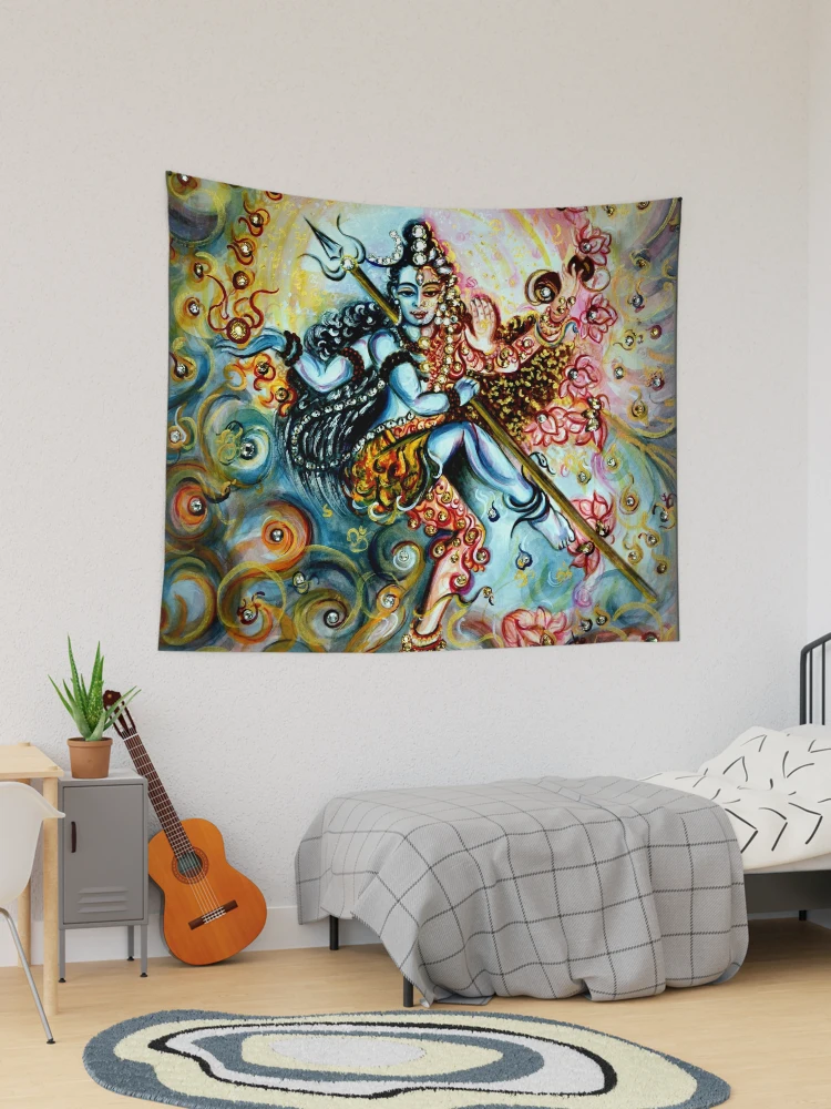 Shiva Shakti Tapestry for Sale by Harsh Malik