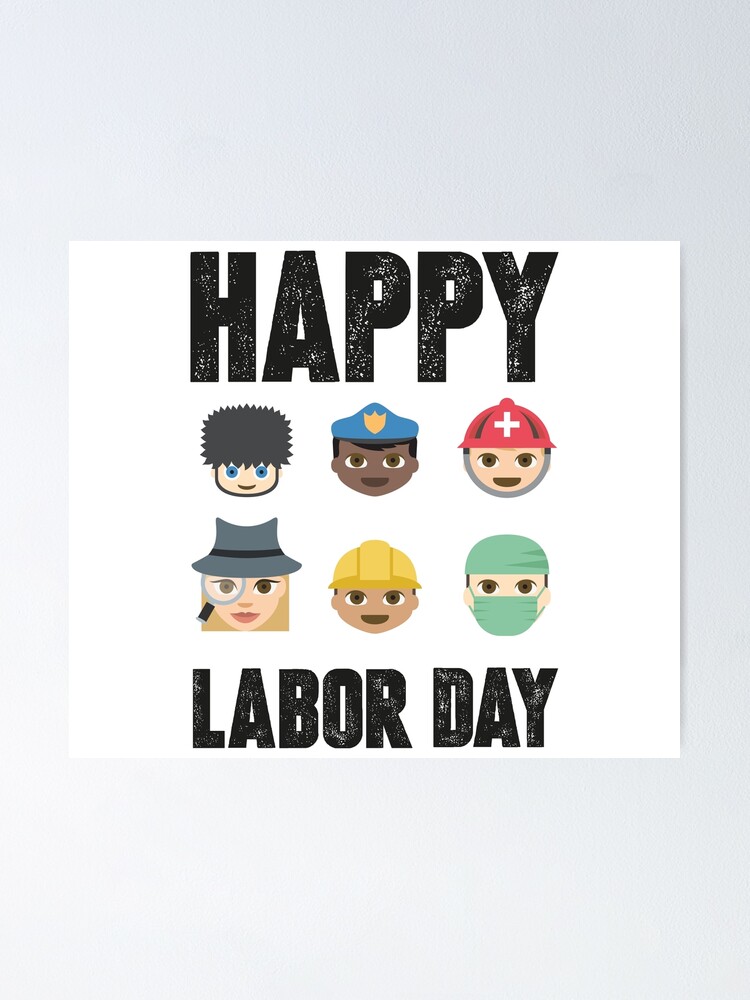 "Labor Day Emojis" Poster for Sale by FiveStarsStore Redbubble