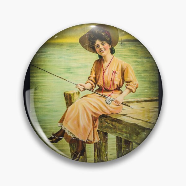 Item preview, Lady Fishing designed and sold by lobodelnoir.