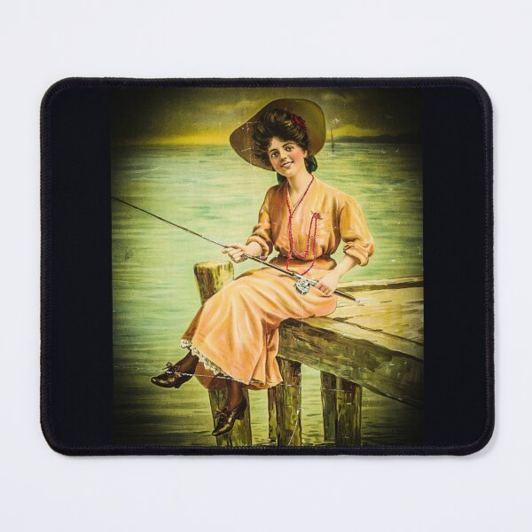 Item preview, Lady Fishing designed and sold by lobodelnoir.