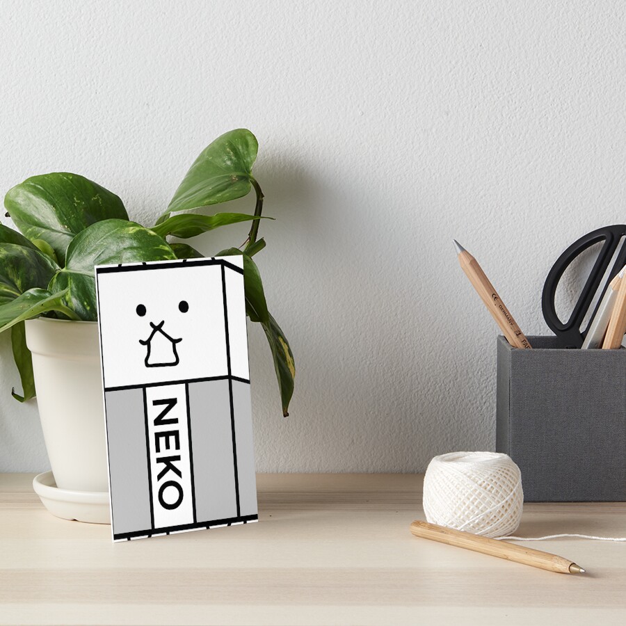 "battle cats eraser cat gomu cat" Art Board Print for Sale by Yanwun