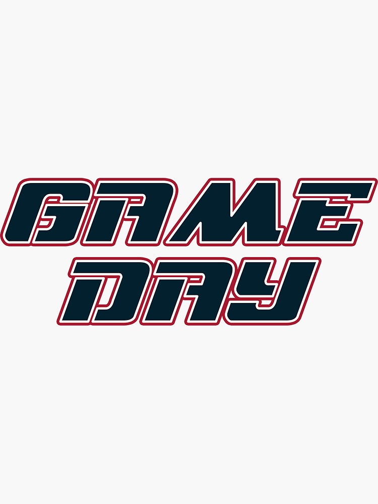 "GAME DAY Houston Texans American Football Fan Art" Sticker for