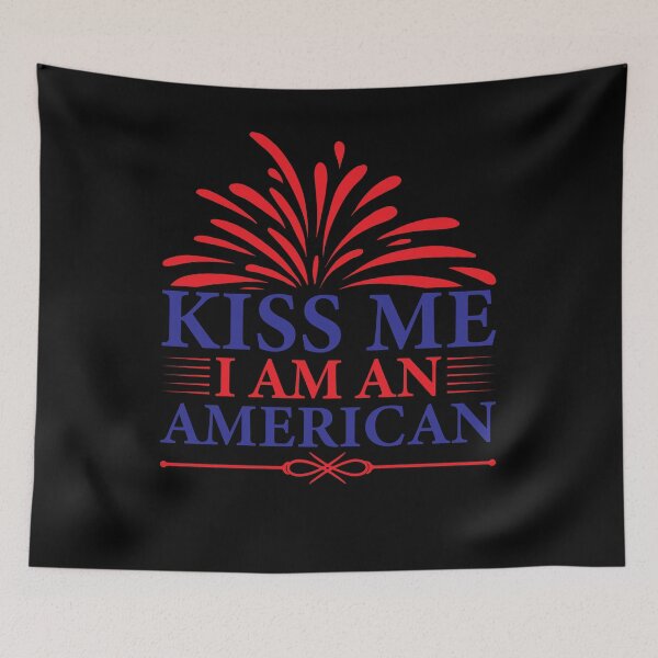 Item preview, Kiss Me I Am An American designed and sold by gsnepu.