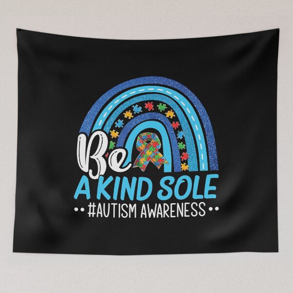 Item preview, Be A Kind Sole Autism Awareness Acceptance Puzzle Rainbow designed and sold by HaaChris-Artis.