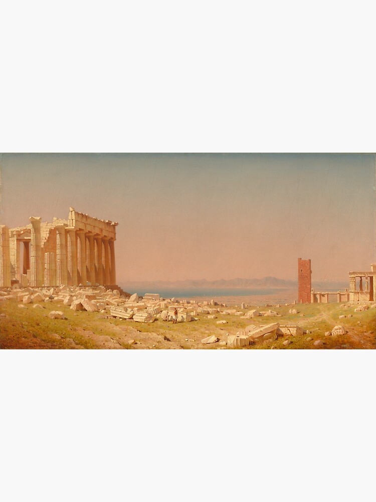 Ruins of the Parthenon Oil Painting by Sanford Robinson Gifford by podartist