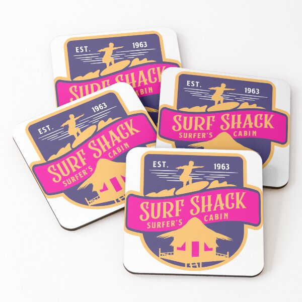 Item preview, Pink Orange Surf Shack Cabin Design - Holiday Collection designed and sold by CreativNode.