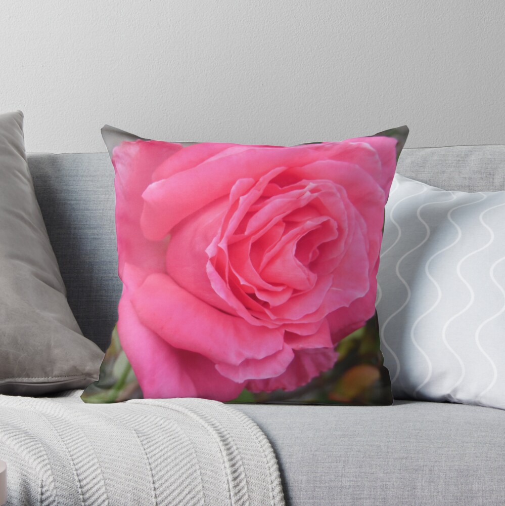 Pink Reverberation Throw Pillow
