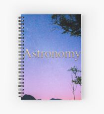 Astronomy Calendar Album Cover Spiral Notebook