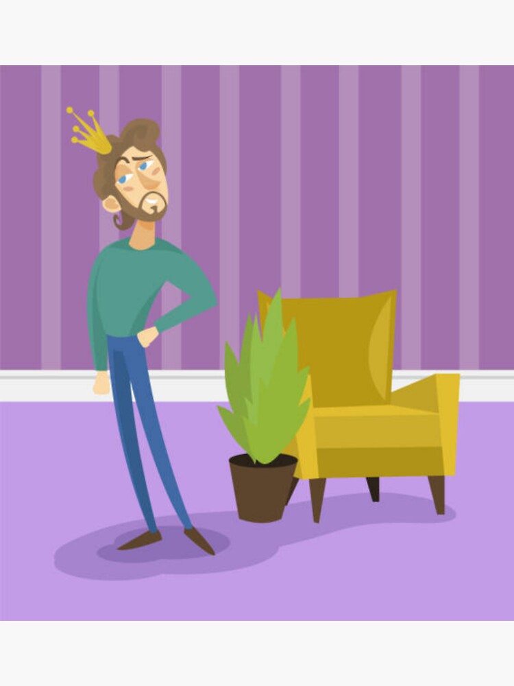 "Boy king" Sticker for Sale by Lelo120 Redbubble