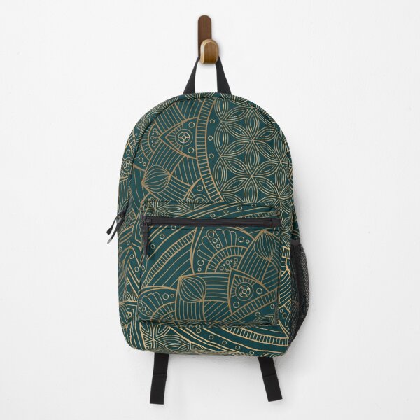 Item preview, The Flower of Life Gold Mandala On Dark Green designed and sold by Vic Torys ☆.