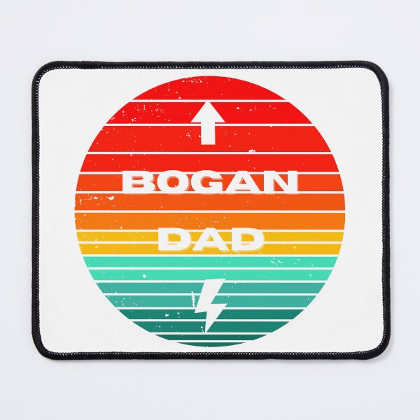 Item preview, Bogan Dad Retro Sunset with Lightning Symbol, Funny Fathers Day Gifts, Funny Fathers Day Quotes designed and sold by BoganSlogan.