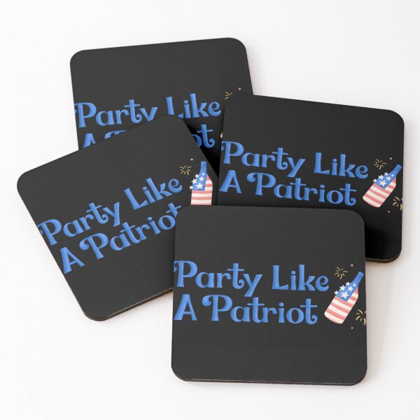 Item preview, "party like a patriot" USA july fourth party outfit gift for independence day designed and sold by haideralibhai.