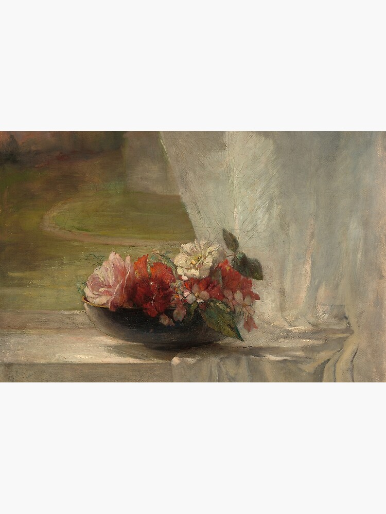 Flowers on a Window Ledge Oil Painting by John La Farge by podartist