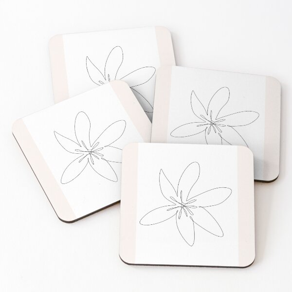 Item preview, Simple Line minimalist flower Drawing - minimalist line art - flower drawing pictures pencil designed and sold by Softlife.