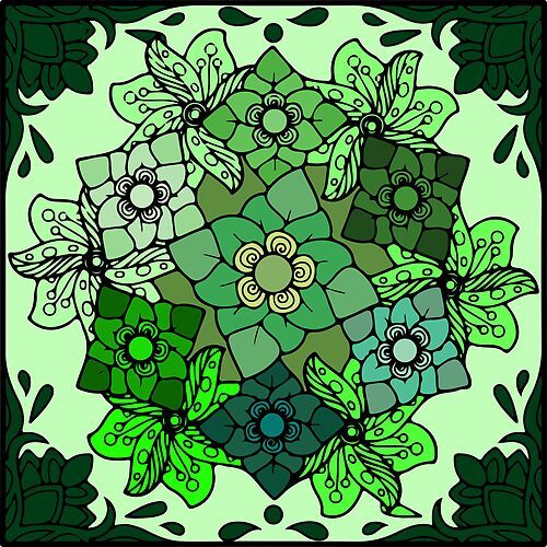 Floral Mandalas 394 (Style:2)