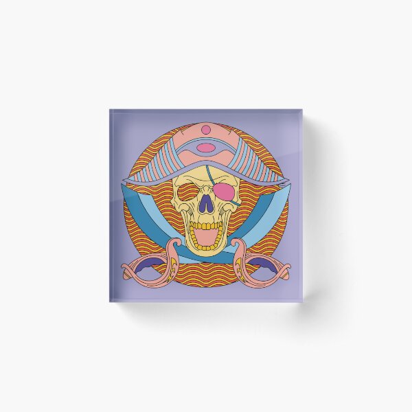 Sugar Skull 54 (Style:3) Acrylic Block