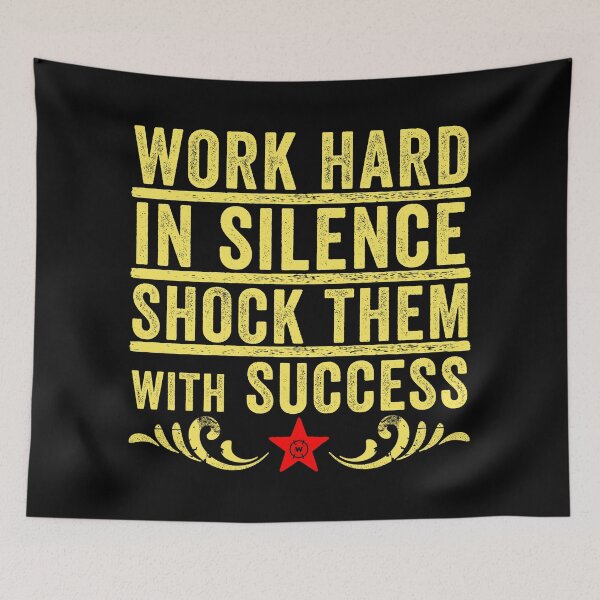 Item preview, Motivational Work Hard in Silence Inspirational Quote designed and sold by wingstar.