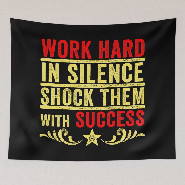 Item preview, Motivational Work Hard in Silence Inspirational Quote designed and sold by wingstar.