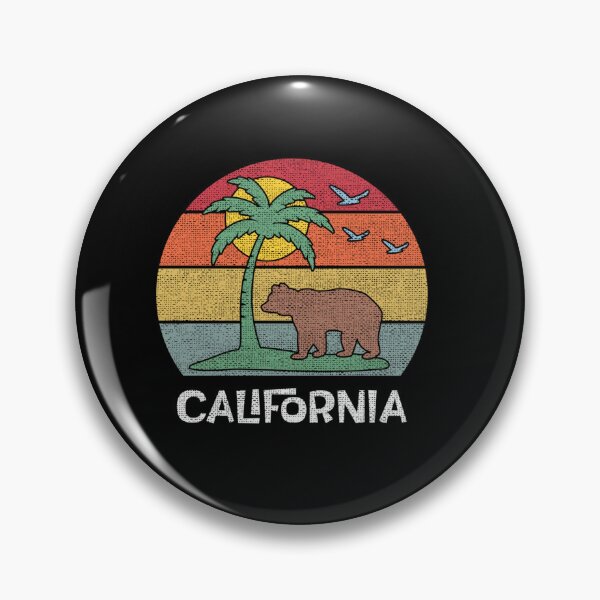 Item preview, RETRO CALIFORNIA BEACH SUNSET BEAR AND PALM TREE SUN designed and sold by sobriowslen.