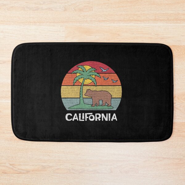 Item preview, RETRO CALIFORNIA BEACH SUNSET BEAR AND PALM TREE SUN designed and sold by sobriowslen.