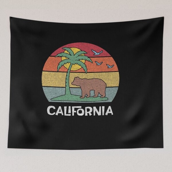 Item preview, RETRO CALIFORNIA BEACH SUNSET BEAR AND PALM TREE SUN designed and sold by sobriowslen.