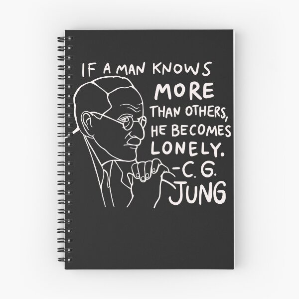 Item preview, Carl Gustav Jung Quote - If a man knows more than others, he becomes lonely designed and sold by isstgeschichte.