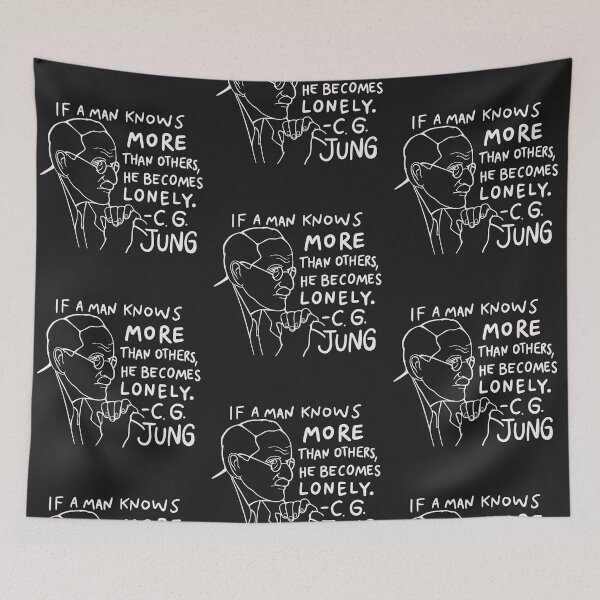 Item preview, Carl Gustav Jung Quote - If a man knows more than others, he becomes lonely designed and sold by isstgeschichte.
