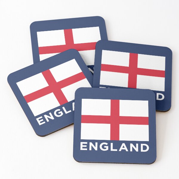 Item preview, England Flag (Text Under on Blue) designed and sold by STUDIO-72.