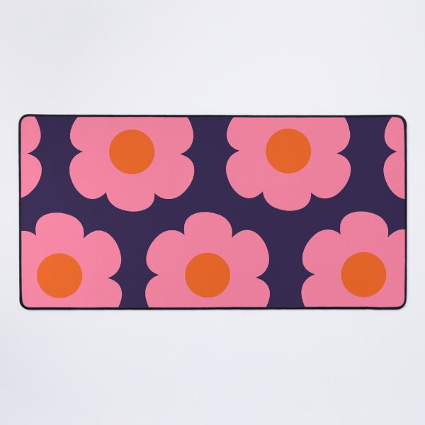 Item preview, Tivoli Flowers Retro Floral Pattern Pink Orange Blue designed and sold by kierkegaard.
