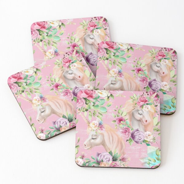 Item preview, Magial Unicorn Floral Pink Mix designed and sold by Paulele.